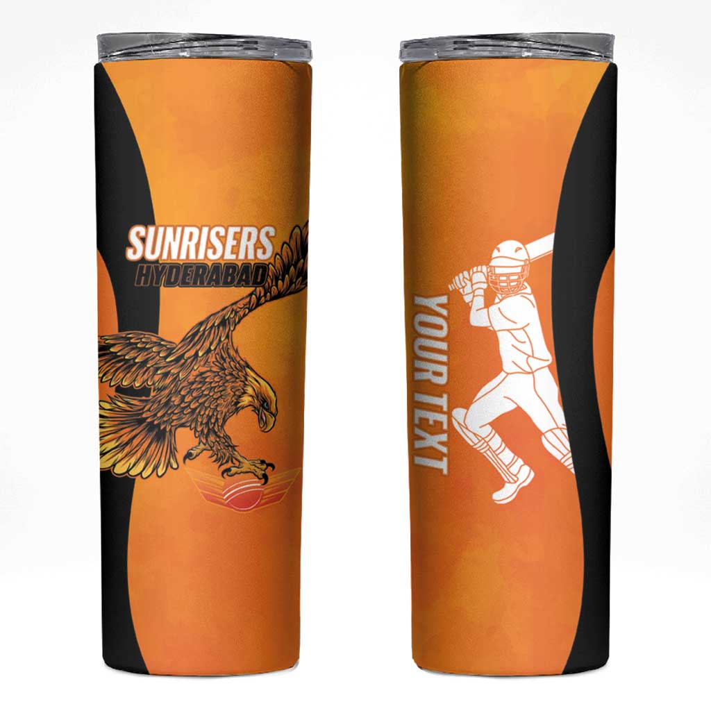 Custom Hyderabad India Cricket Skinny Tumbler Go Sunrisers Eagle
