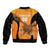 Custom Hyderabad India Cricket Sleeve Zip Bomber Jacket Go Sunrisers Eagle