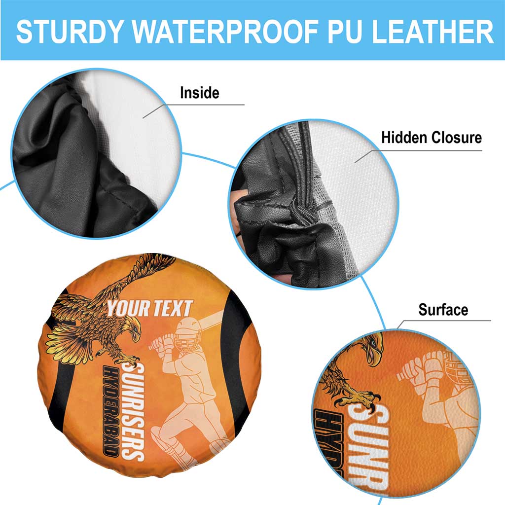 Custom Hyderabad India Cricket Spare Tire Cover Go Sunrisers Eagle