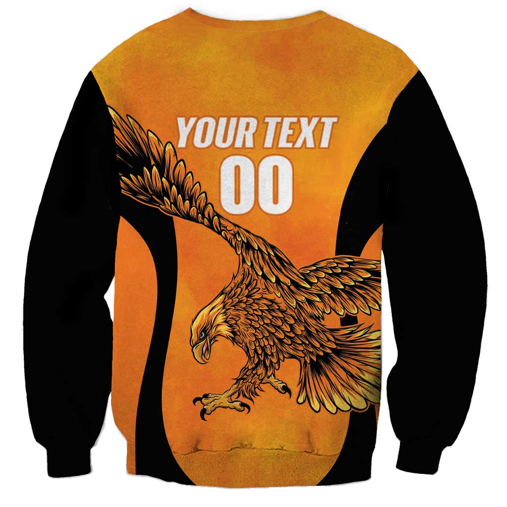Custom Hyderabad India Cricket Sweatshirt Go Sunrisers Eagle