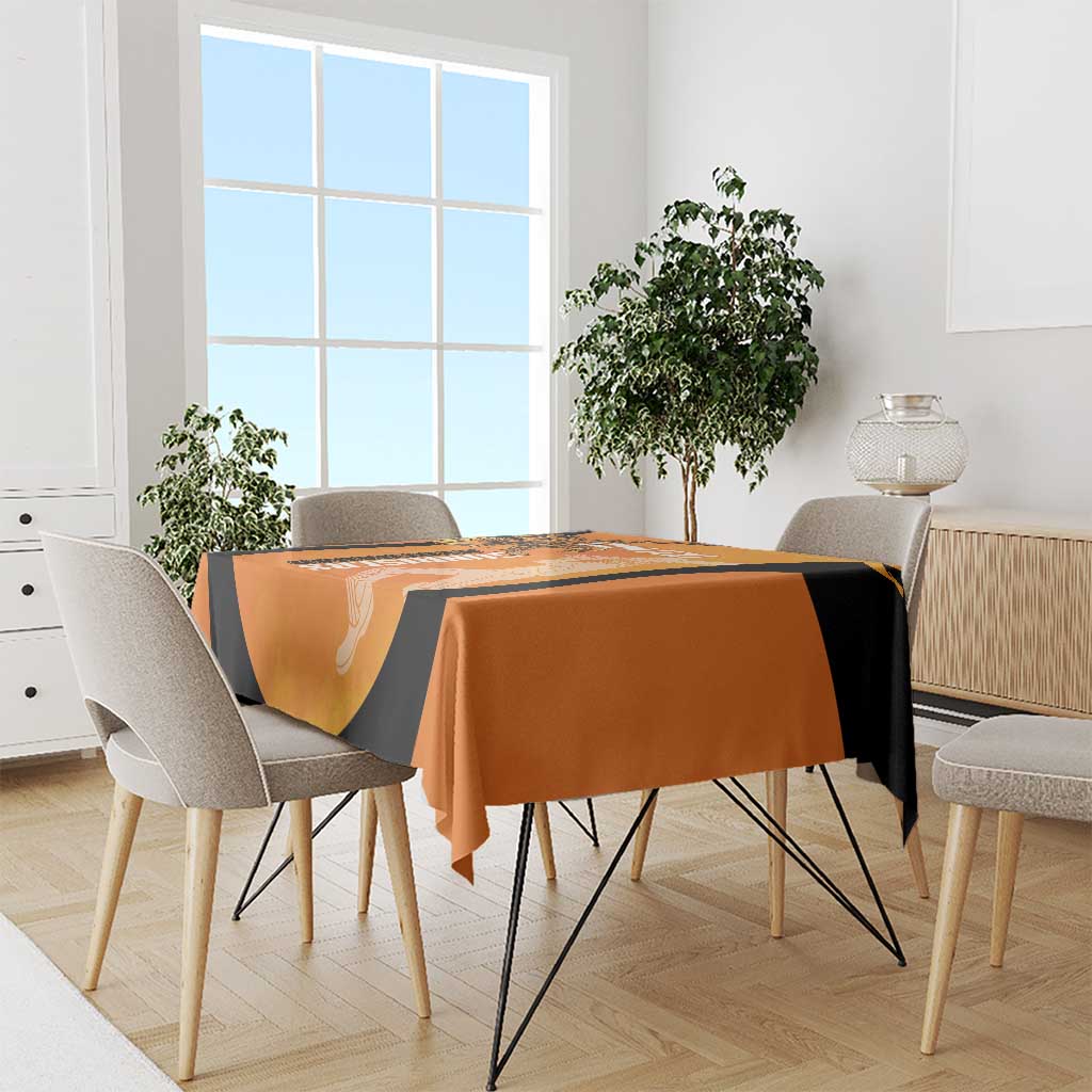 Custom Hyderabad India Cricket Tablecloth Go Sunrisers Eagle