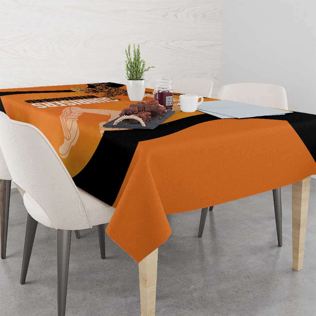 Custom Hyderabad India Cricket Tablecloth Go Sunrisers Eagle