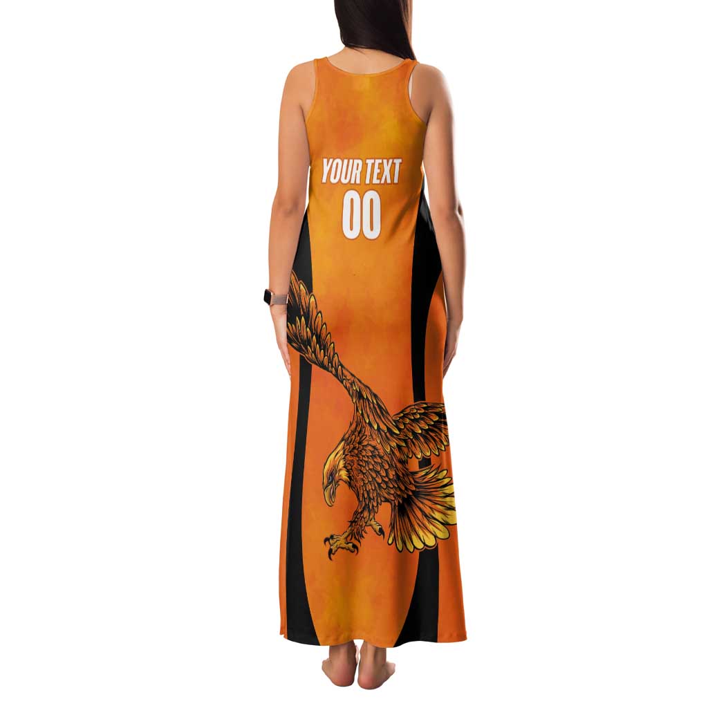 Custom Hyderabad India Cricket Tank Maxi Dress Go Sunrisers Eagle