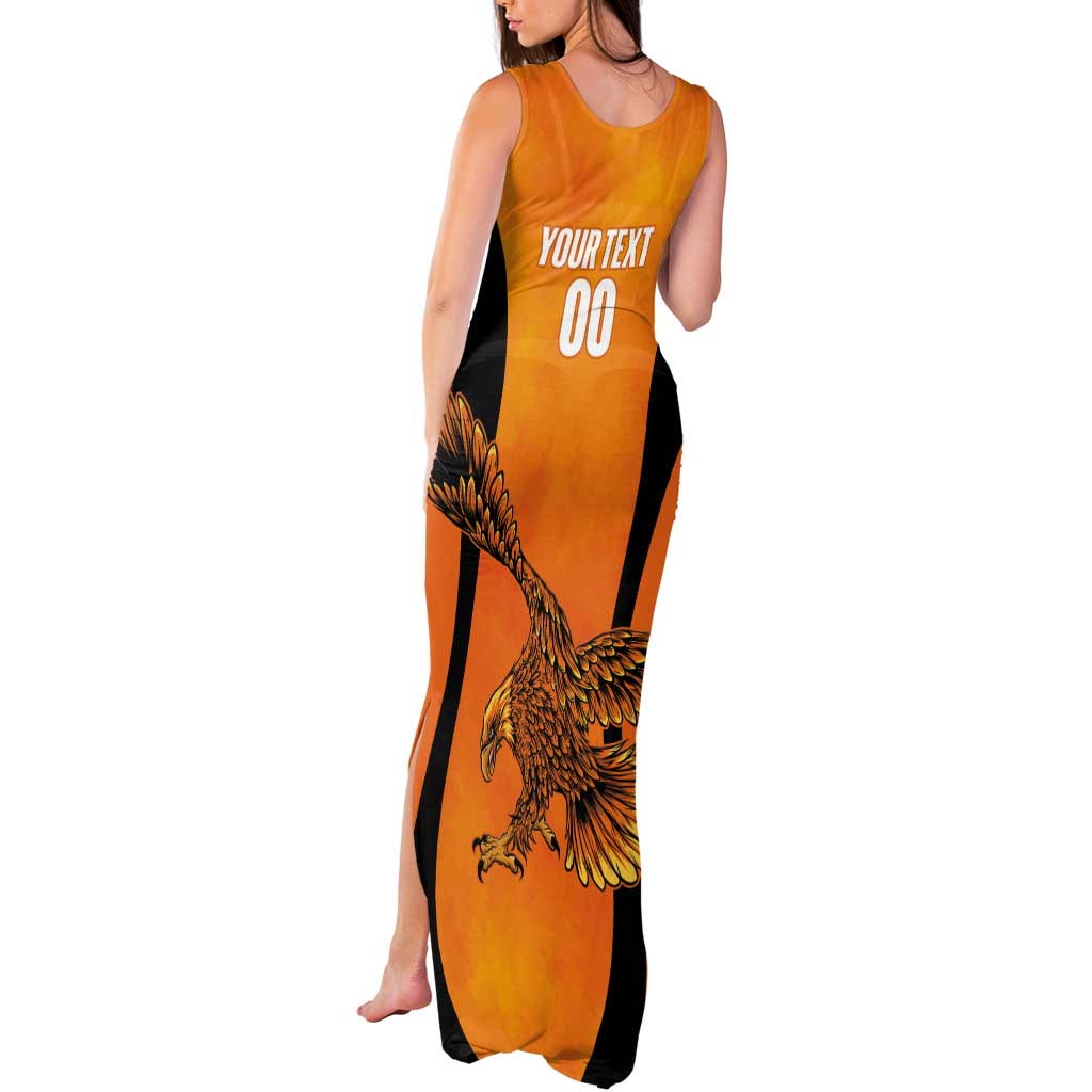 Custom Hyderabad India Cricket Tank Maxi Dress Go Sunrisers Eagle