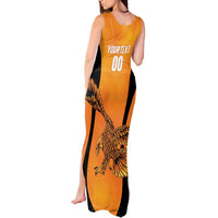 Custom Hyderabad India Cricket Tank Maxi Dress Go Sunrisers Eagle