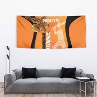 Custom Hyderabad India Cricket Tapestry Go Sunrisers Eagle