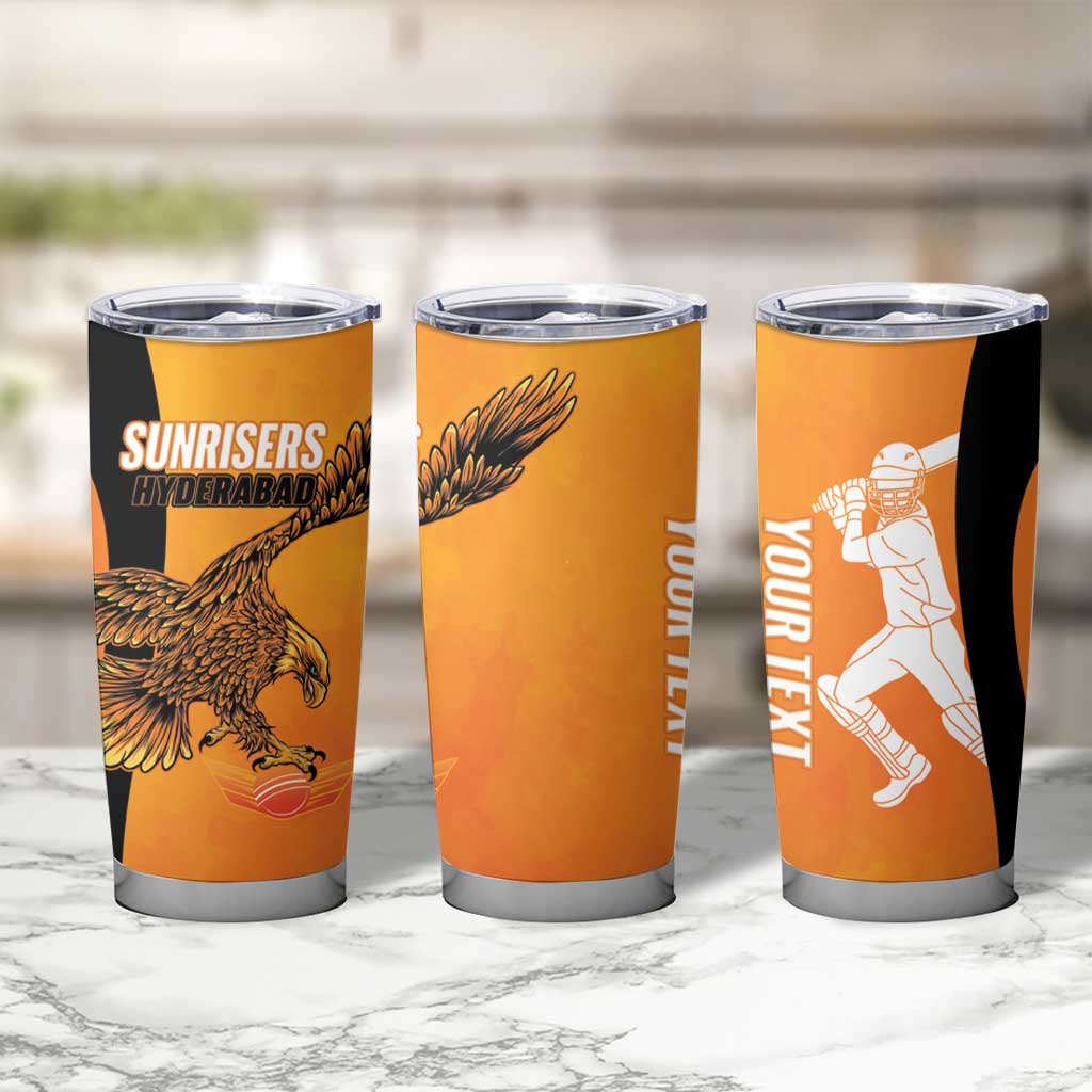 Custom Hyderabad India Cricket Tumbler Cup Go Sunrisers Eagle