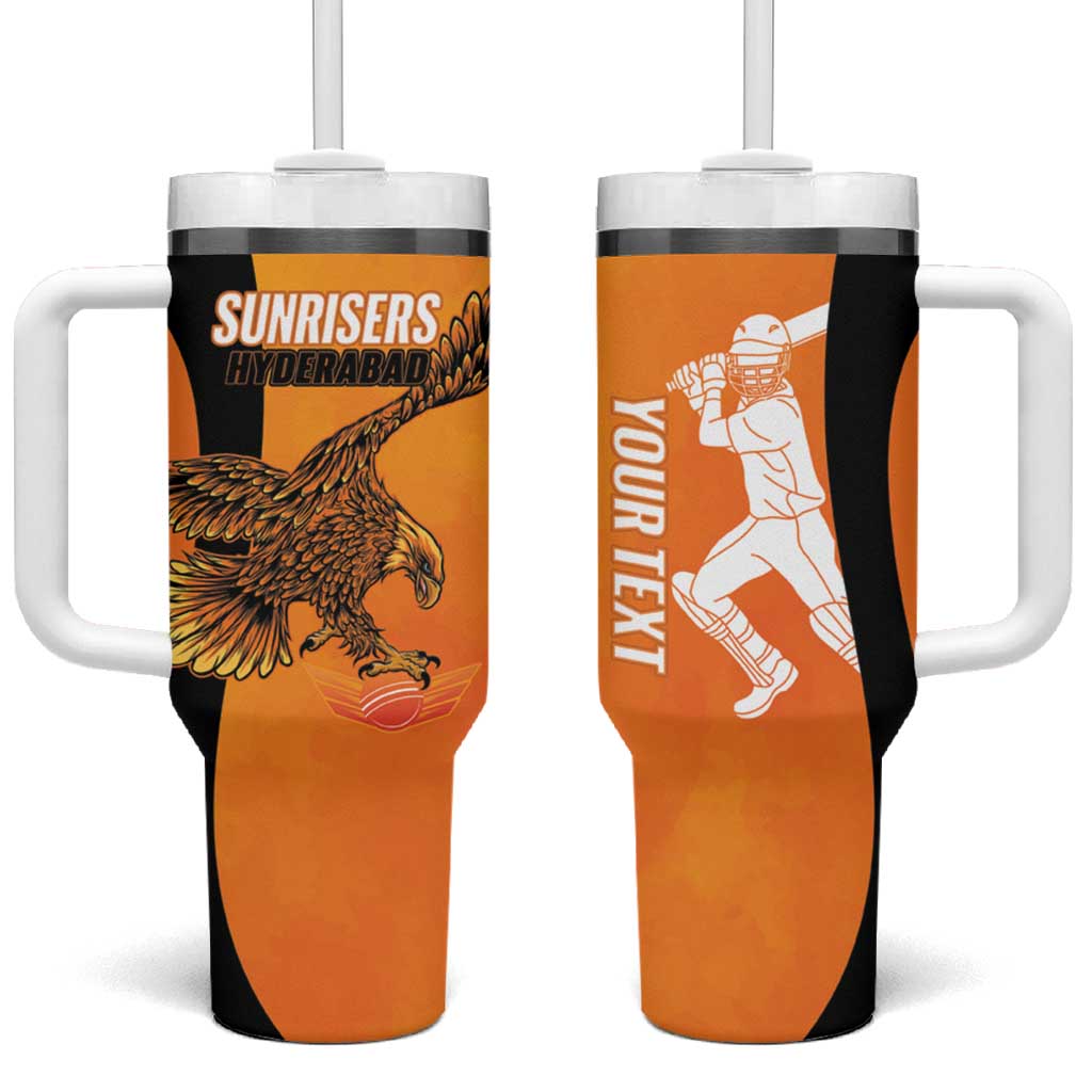 Custom Hyderabad India Cricket Tumbler With Handle Go Sunrisers Eagle