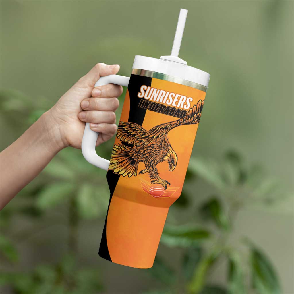 Custom Hyderabad India Cricket Tumbler With Handle Go Sunrisers Eagle