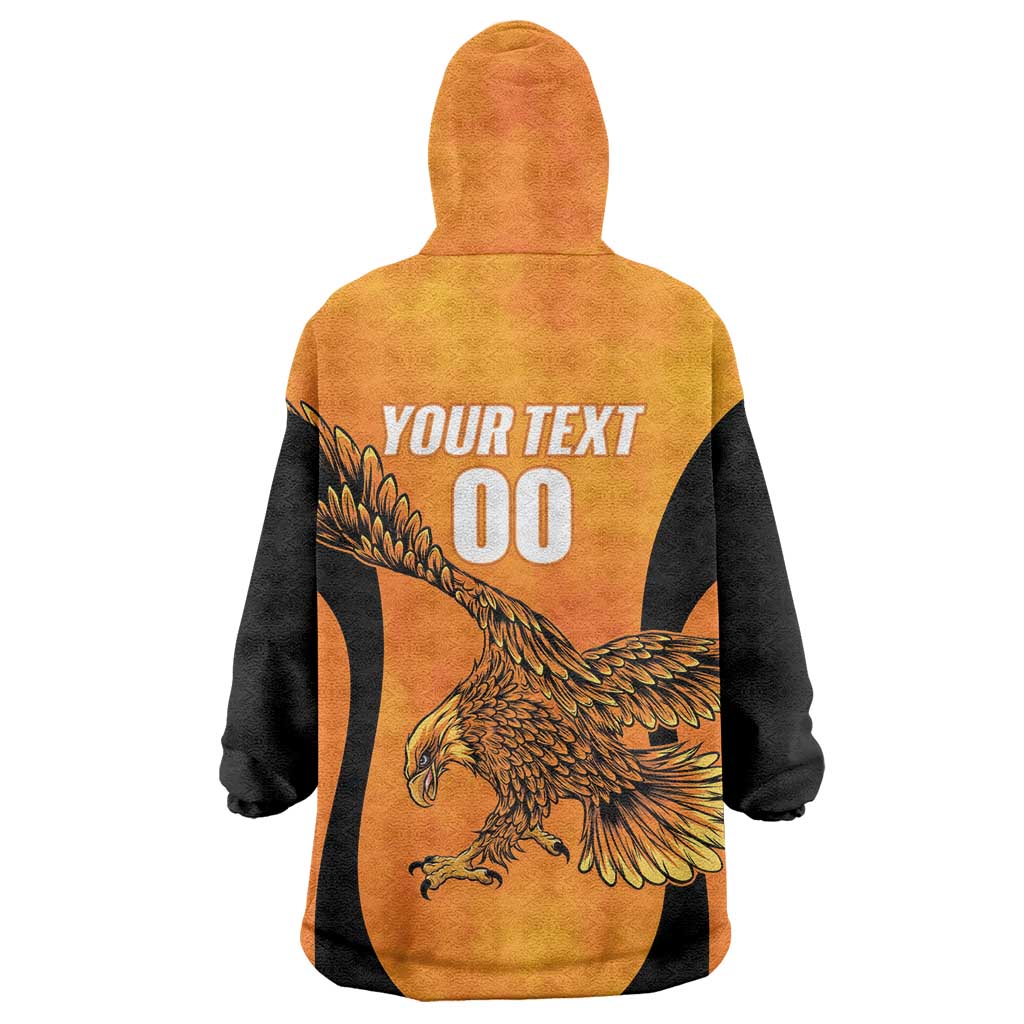 Custom Hyderabad India Cricket Wearable Blanket Hoodie Go Sunrisers Eagle