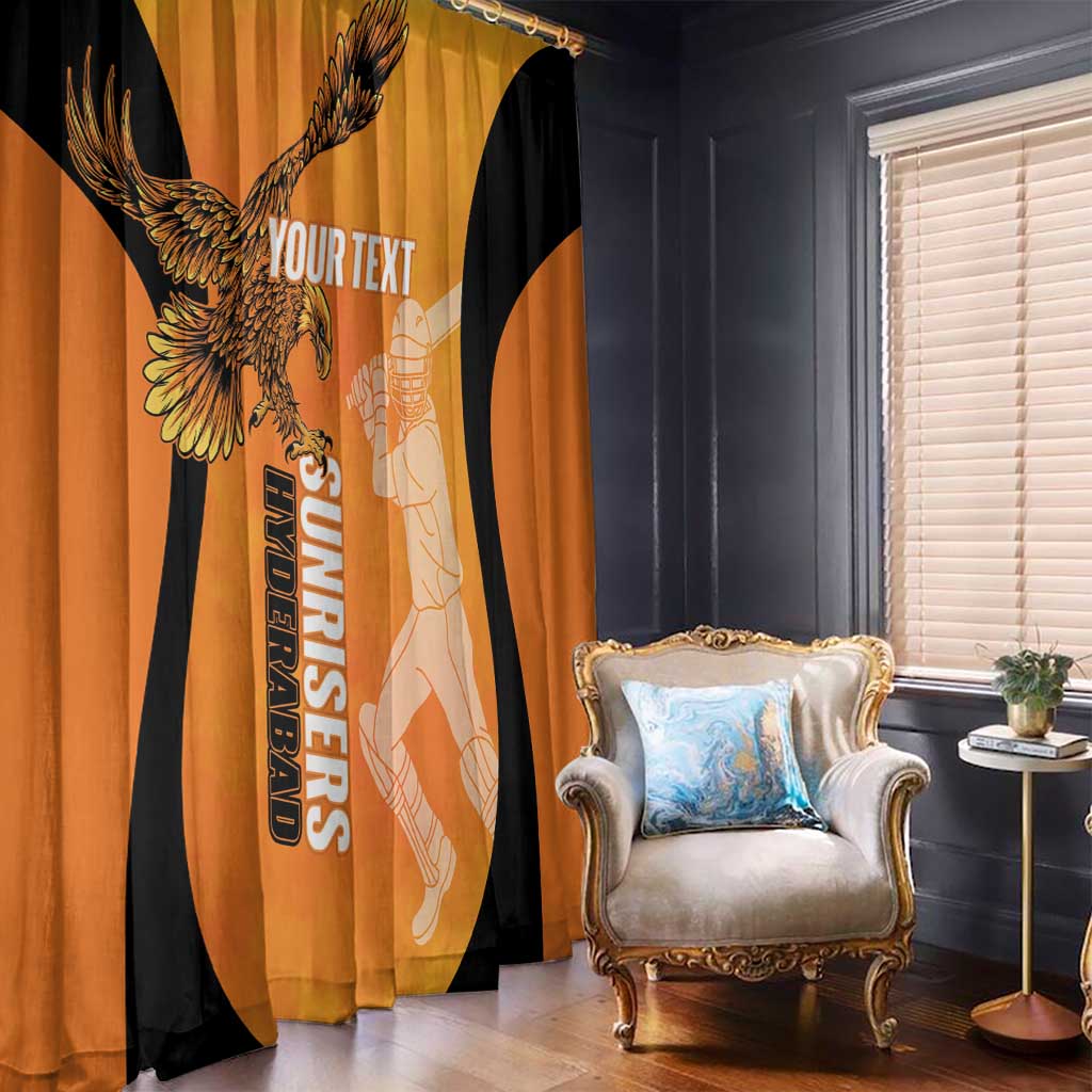 Custom Hyderabad India Cricket Window Curtain Go Sunrisers Eagle