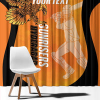 Custom Hyderabad India Cricket Window Curtain Go Sunrisers Eagle