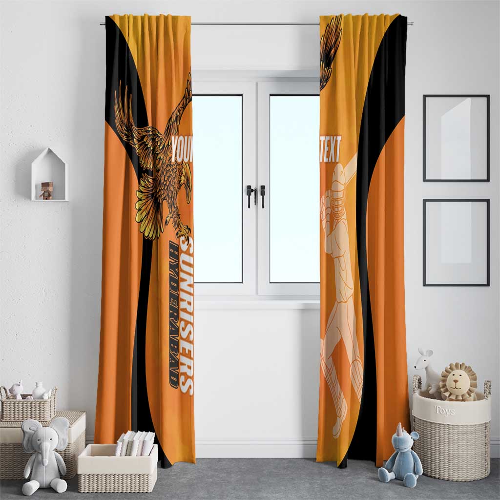 Custom Hyderabad India Cricket Window Curtain Go Sunrisers Eagle