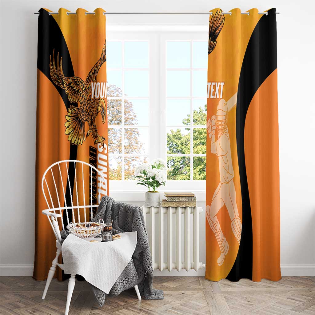 Custom Hyderabad India Cricket Window Curtain Go Sunrisers Eagle