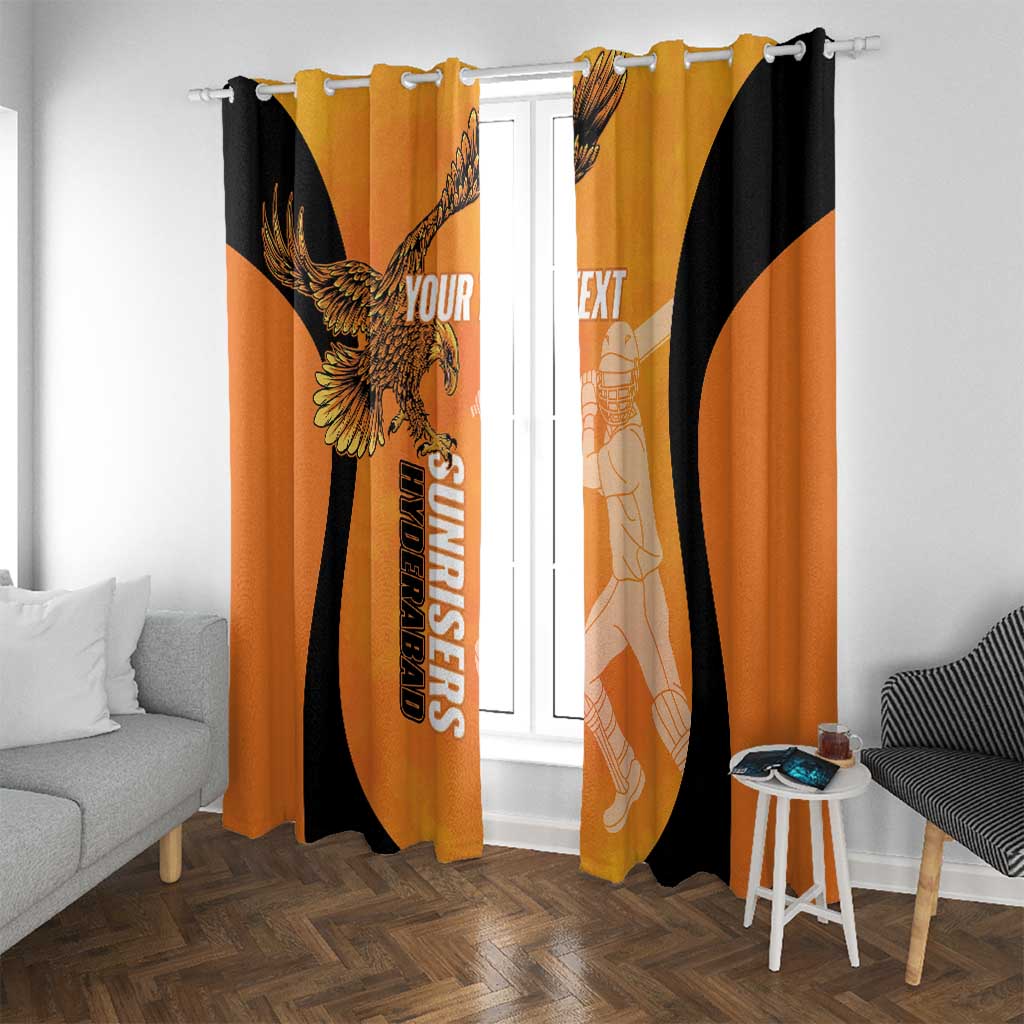 Custom Hyderabad India Cricket Window Curtain Go Sunrisers Eagle