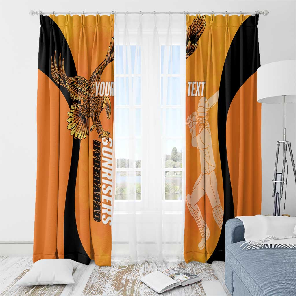Custom Hyderabad India Cricket Window Curtain Go Sunrisers Eagle