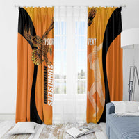 Custom Hyderabad India Cricket Window Curtain Go Sunrisers Eagle