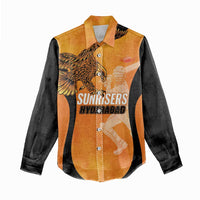 Custom Hyderabad India Cricket Women Casual Shirt Go Sunrisers Eagle