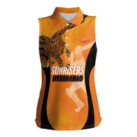 Custom Hyderabad India Cricket Women Sleeveless Polo Shirt Go Sunrisers Eagle