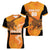 Custom Hyderabad India Cricket Women V-Neck T-Shirt Go Sunrisers Eagle