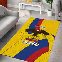 Personalised Colombia Independence Day Area Rug 1810 Libertad y Orden