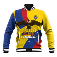 Personalised Colombia Independence Day Baseball Jacket 1810 Libertad y Orden