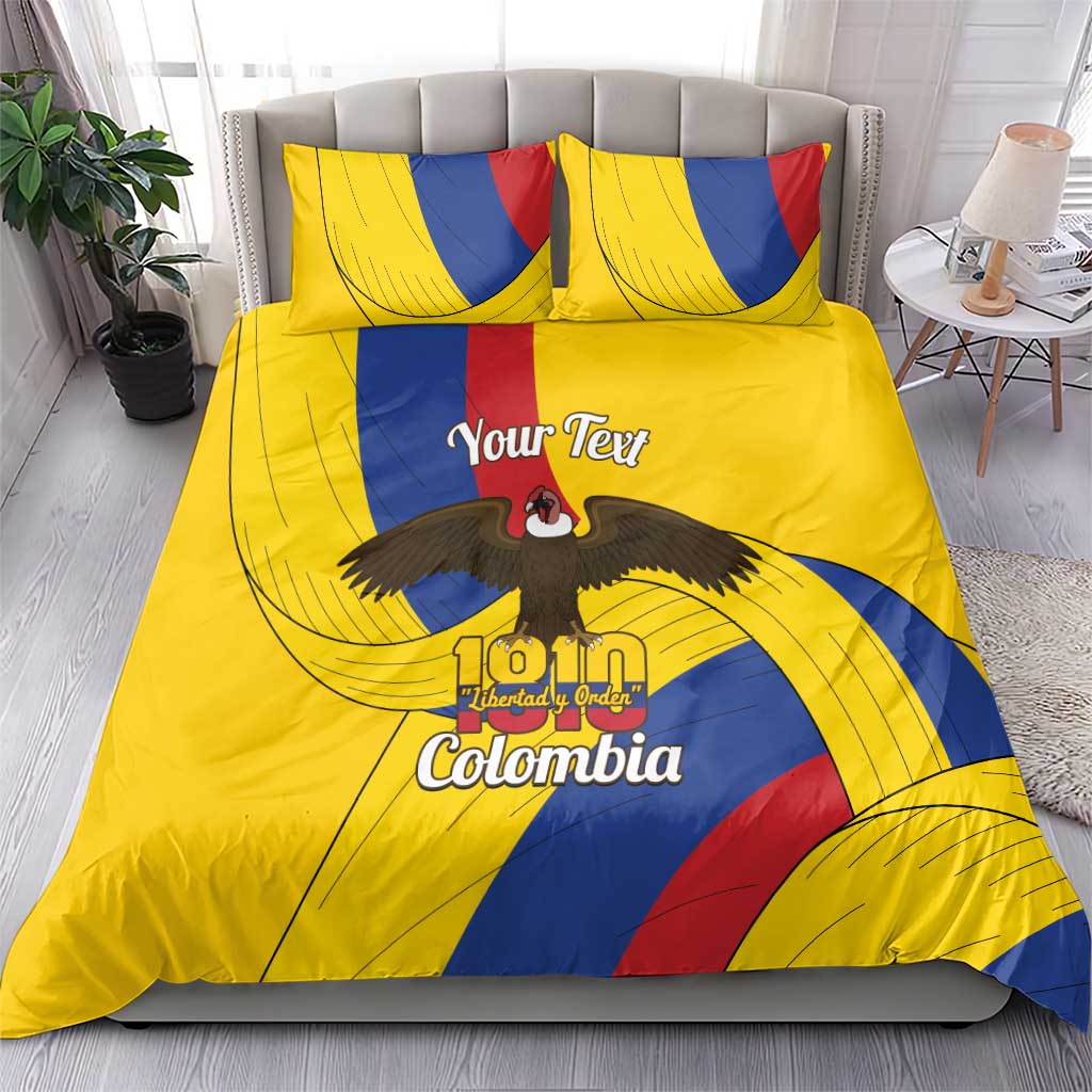 Personalised Colombia Independence Day Bedding Set 1810 Libertad y Orden