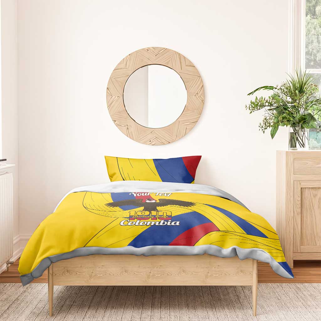 Personalised Colombia Independence Day Bedding Set 1810 Libertad y Orden