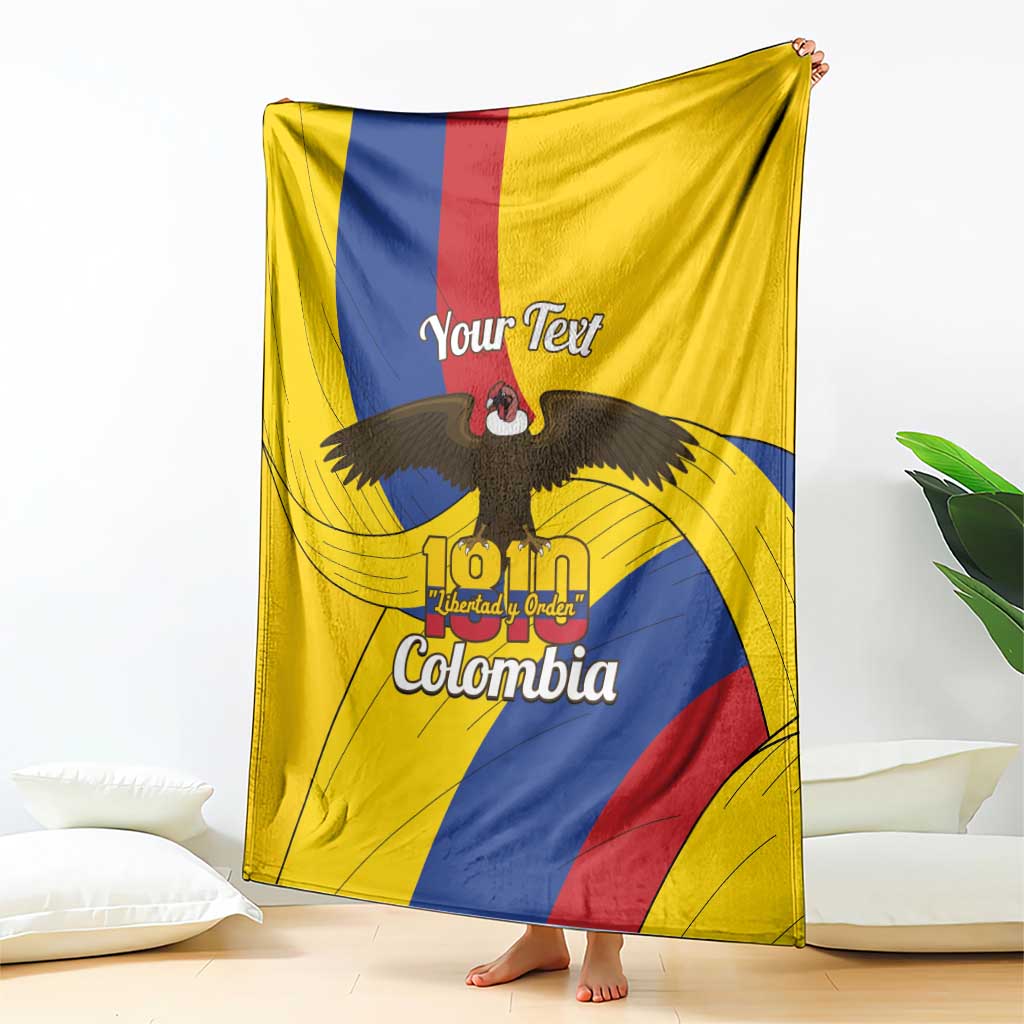 Personalised Colombia Independence Day Blanket 1810 Libertad y Orden