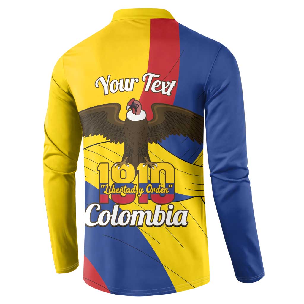 Personalised Colombia Independence Day Button Sweatshirt 1810 Libertad y Orden