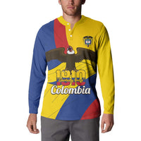 Personalised Colombia Independence Day Button Sweatshirt 1810 Libertad y Orden