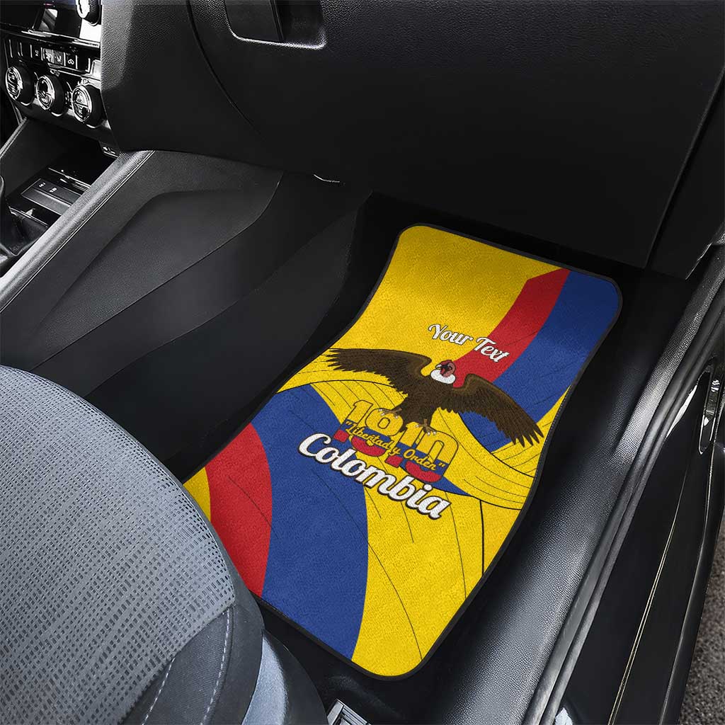 Personalised Colombia Independence Day Car Mats 1810 Libertad y Orden