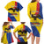 Personalised Colombia Independence Day Family Matching Long Sleeve Bodycon Dress and Hawaiian Shirt 1810 Libertad y Orden