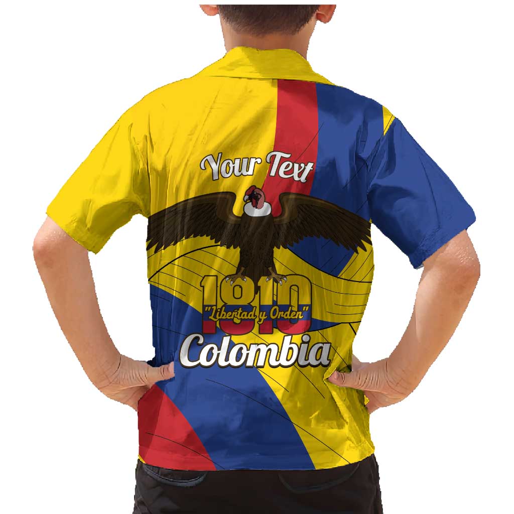 Personalised Colombia Independence Day Family Matching Mermaid Dress and Hawaiian Shirt 1810 Libertad y Orden