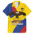 Personalised Colombia Independence Day Family Matching Off The Shoulder Long Sleeve Dress and Hawaiian Shirt 1810 Libertad y Orden