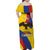 Personalised Colombia Independence Day Family Matching Off Shoulder Maxi Dress and Hawaiian Shirt 1810 Libertad y Orden