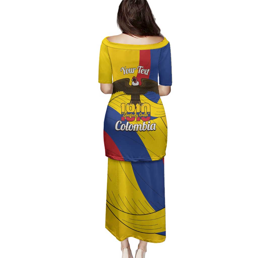 Personalised Colombia Independence Day Family Matching Puletasi and Hawaiian Shirt 1810 Libertad y Orden