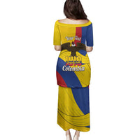 Personalised Colombia Independence Day Family Matching Puletasi and Hawaiian Shirt 1810 Libertad y Orden