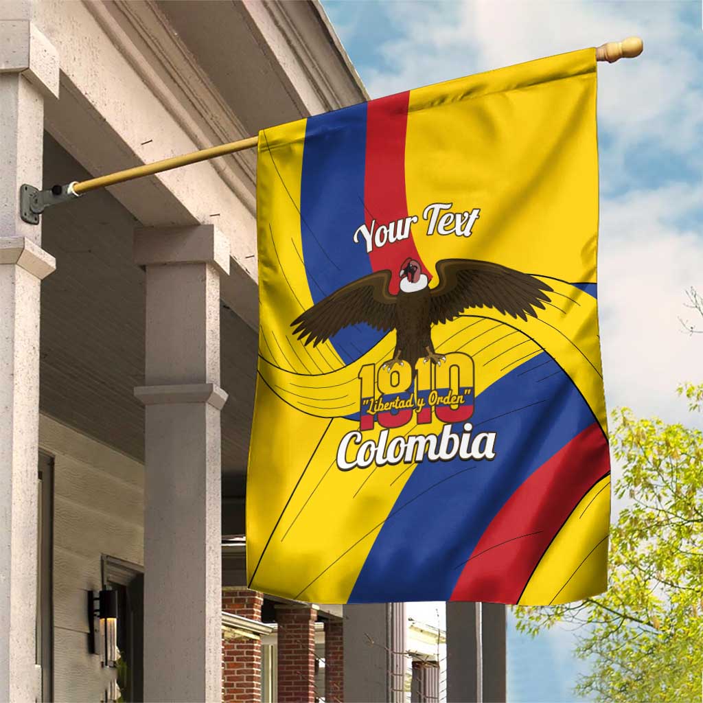 Personalised Colombia Independence Day Garden Flag 1810 Libertad y Orden