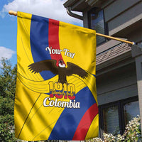 Personalised Colombia Independence Day Garden Flag 1810 Libertad y Orden
