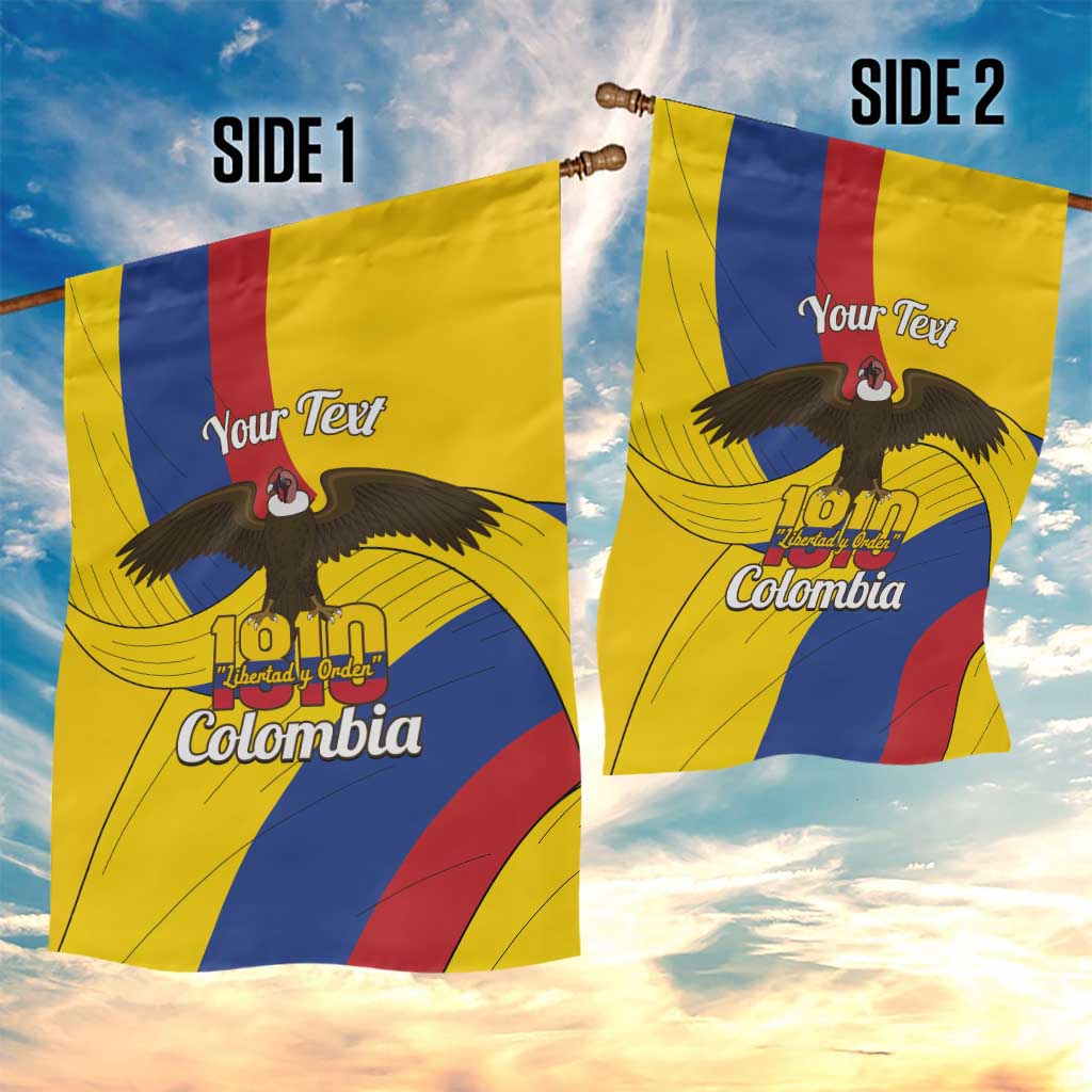 Personalised Colombia Independence Day Garden Flag 1810 Libertad y Orden