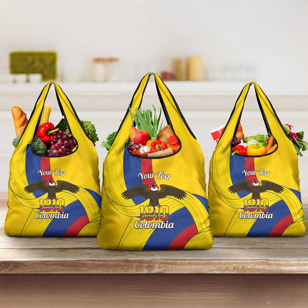 Personalised Colombia Independence Day Grocery Bag 1810 Libertad y Orden