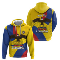 Personalised Colombia Independence Day Hoodie 1810 Libertad y Orden