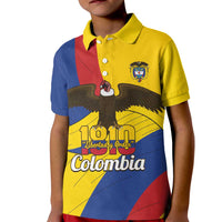 Personalised Colombia Independence Day Kid Polo Shirt 1810 Libertad y Orden