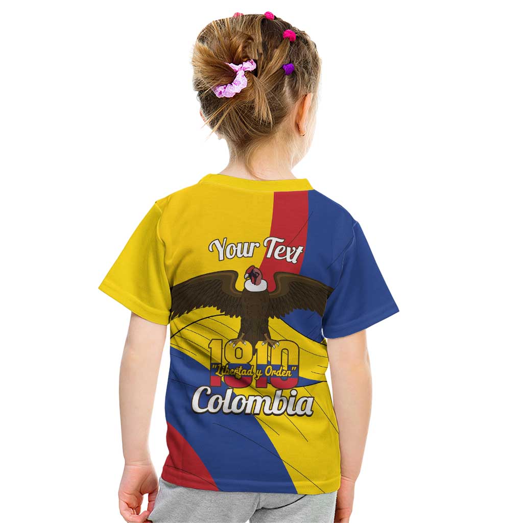Personalised Colombia Independence Day Kid T Shirt 1810 Libertad y Orden