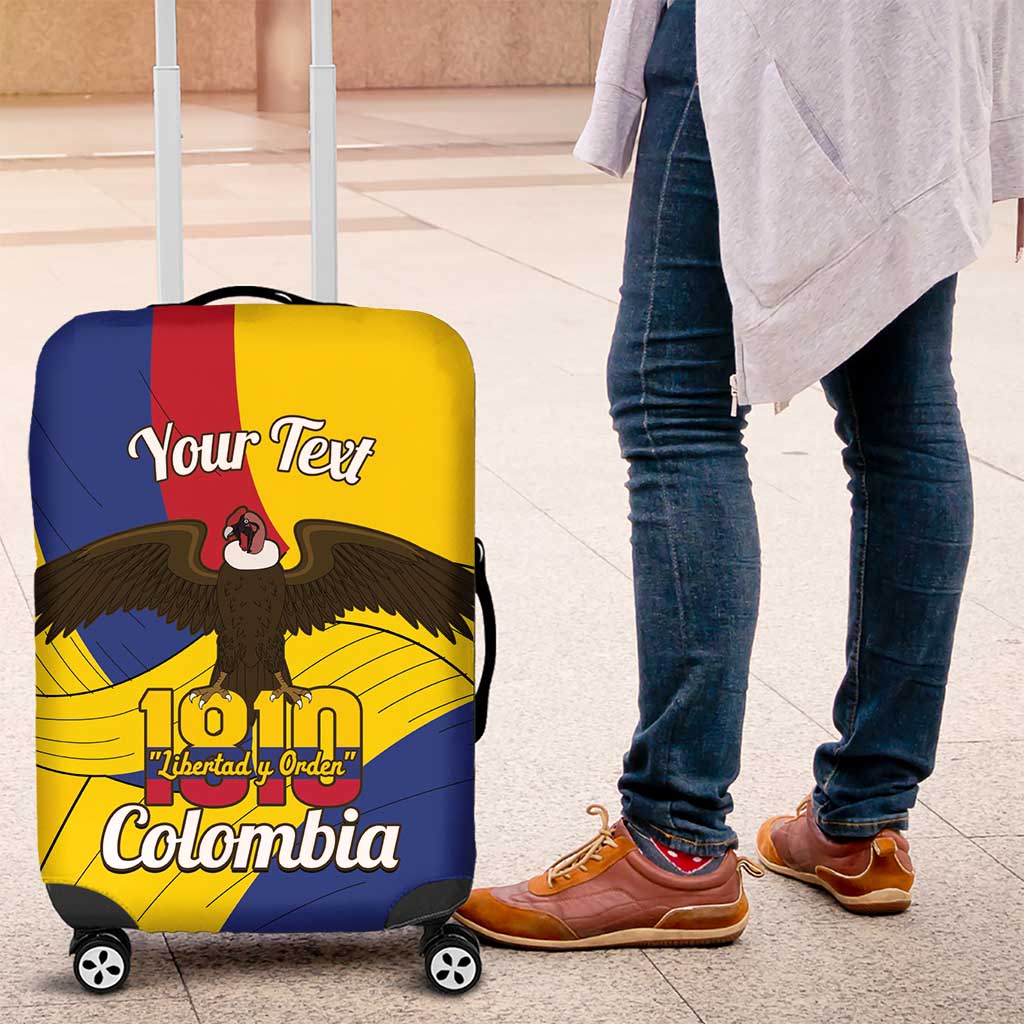 Personalised Colombia Independence Day Luggage Cover 1810 Libertad y Orden