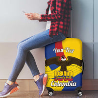 Personalised Colombia Independence Day Luggage Cover 1810 Libertad y Orden