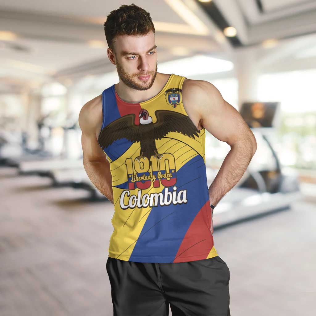 Personalised Colombia Independence Day Men Tank Top 1810 Libertad y Orden