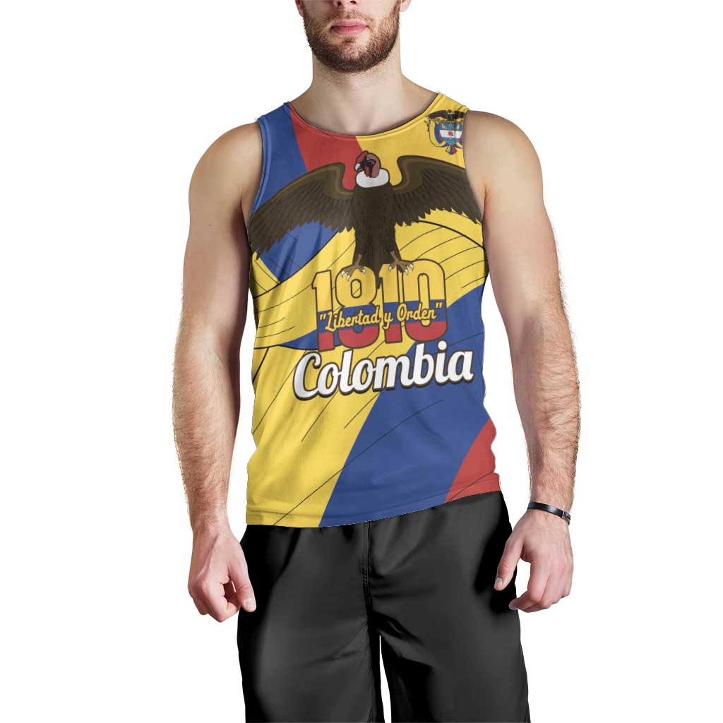 Personalised Colombia Independence Day Men Tank Top 1810 Libertad y Orden