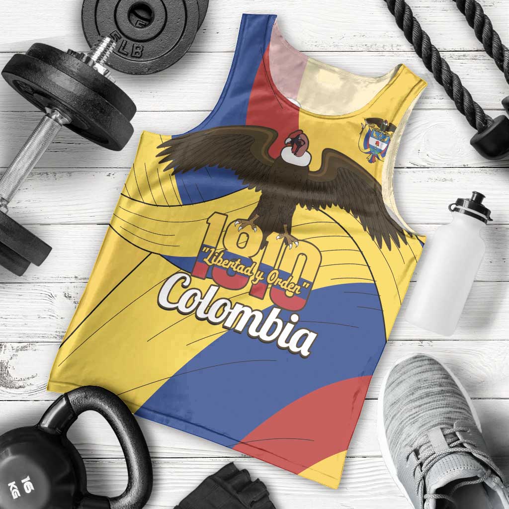 Personalised Colombia Independence Day Men Tank Top 1810 Libertad y Orden